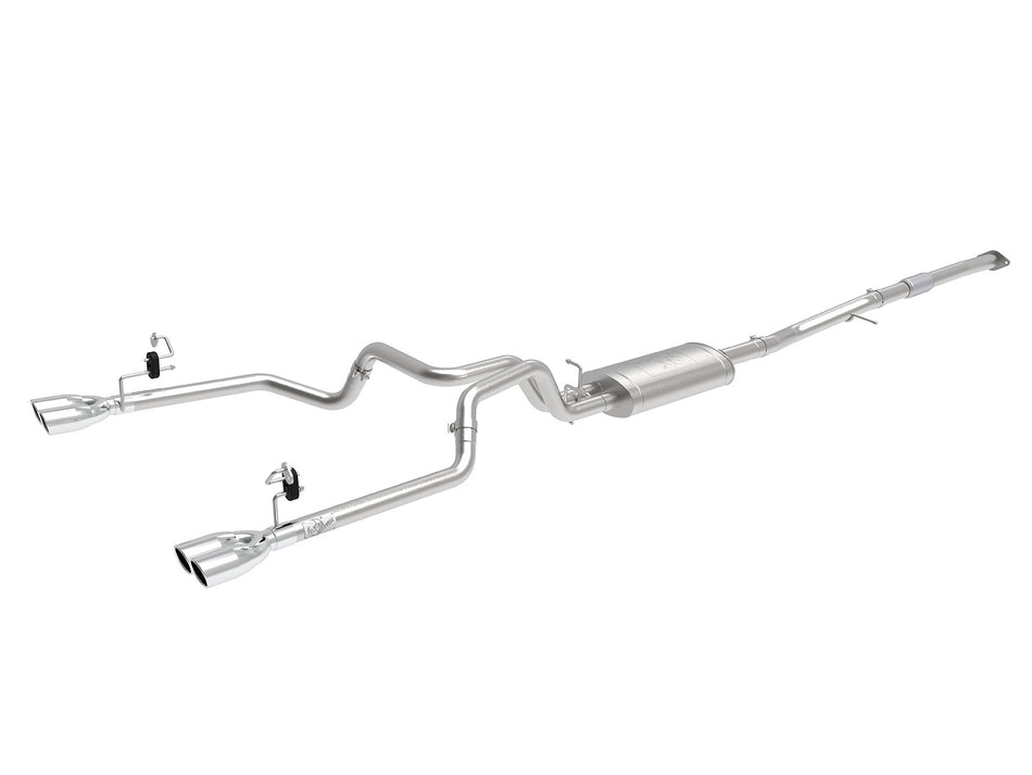 Vulcan Series 304 Stainless Steel Cat-Back Exhaust System w/ Polished Tip GM Silverado/Sierra 1500 2019 L4-2.7L