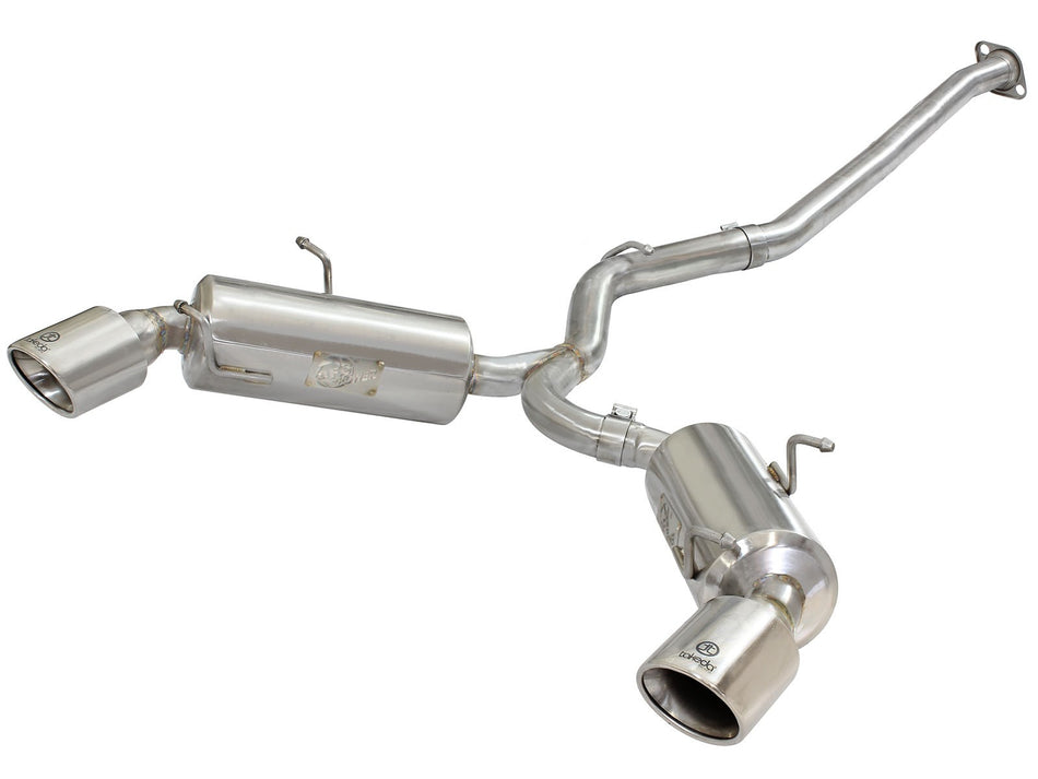 Takeda 2-1 2 IN 304 Stainless Steel Cat-Back Exhaust System w Polished Tip Toyota 86 FT86 GT86 12-20 Scion FR-S 13-16 Subaru BRZ 13-20 H4-2.0L