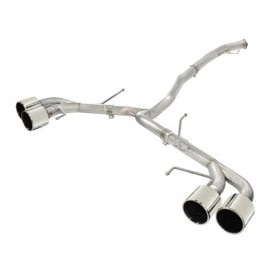 Takeda 3 IN to 2-1/2 IN 304 Stainless Steel Cat-Back Exhaust System w/Polish Tip Nissan GT-R (R35) 09-20 V6-3.8L