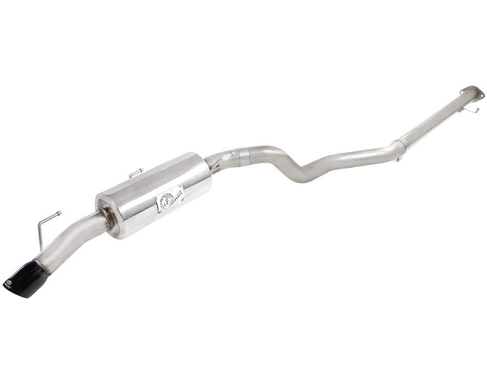 Takeda 2-1/2in 304 Stainless Steel Cat-Back Exhaust System w/Black Tip Nissan Juke 11-14 L4-1.6L