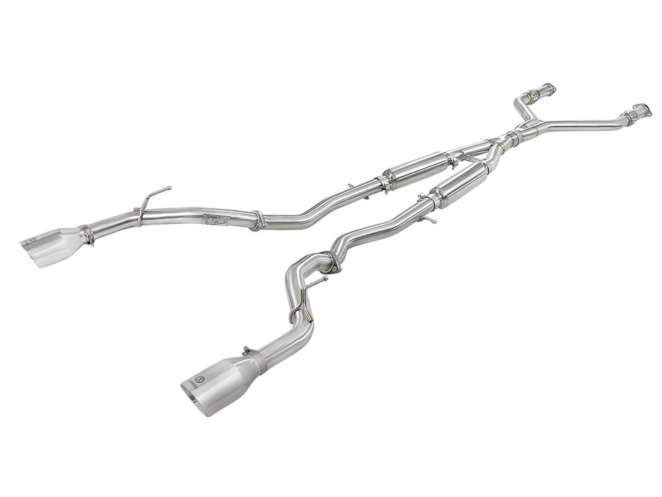 45 lbs. 49X23X13 Takeda 2-1/2 IN 304 Stainless Steel Cat-Back Exhaust System w/ Polished Tips Infiniti Q50 16-20 V6-3.0L tt