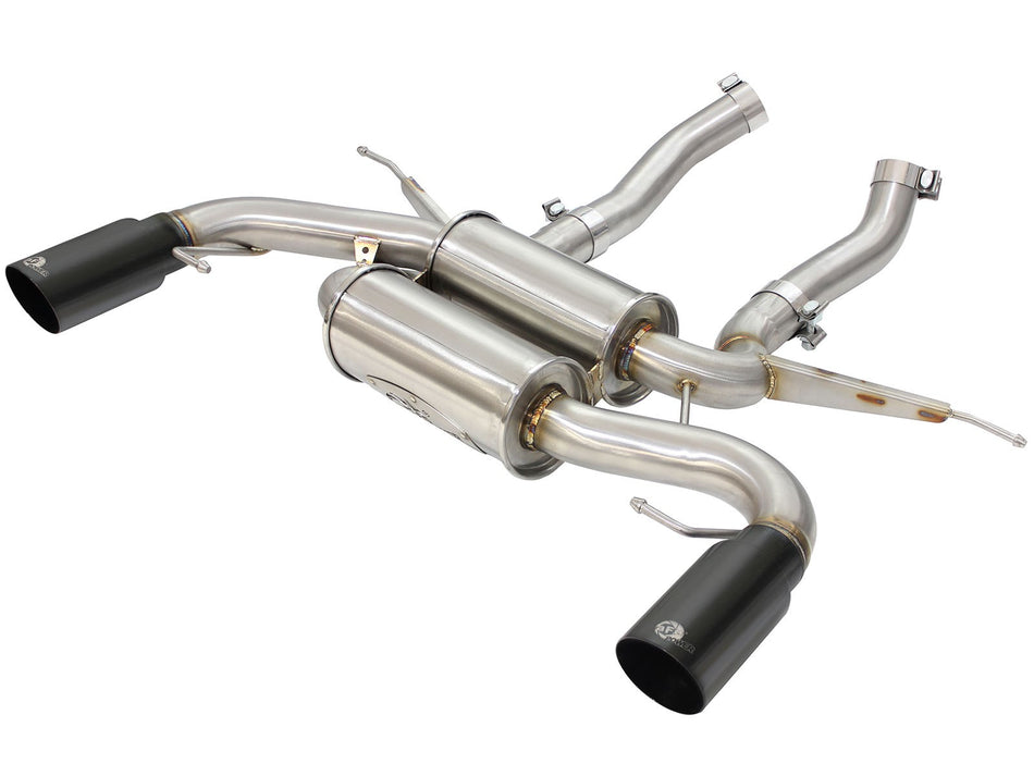 MACH Force-Xp 2-1/2in 304 Stainless Steel Axle-Back Exhaust System w/Black Tip BMW 335i (E90/92/93) 07-13 L6-3.0L (t) N54/N55