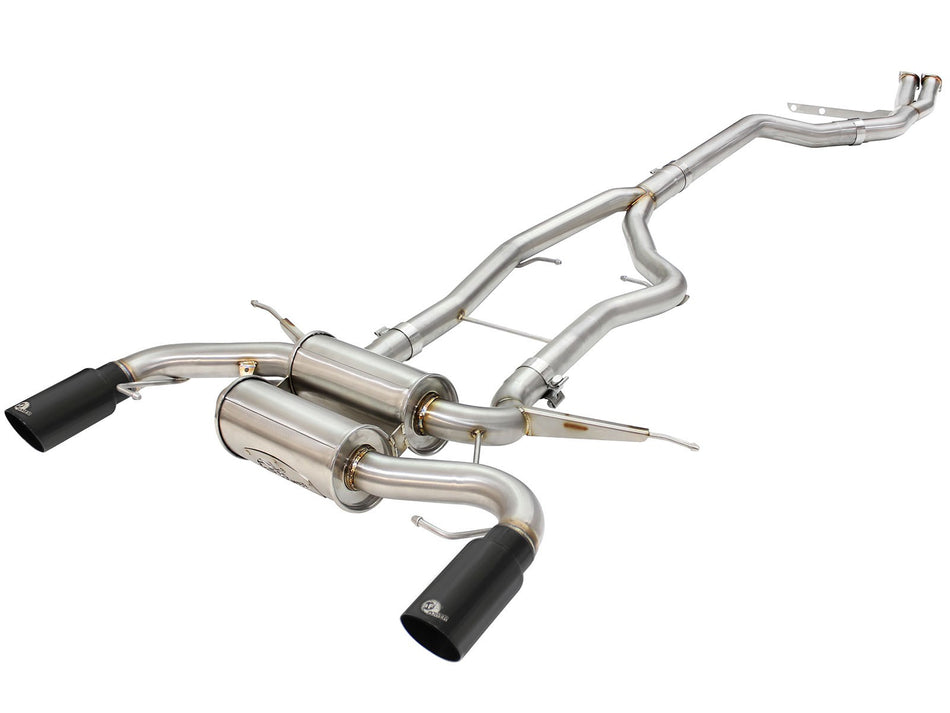 MACH Force-Xp 3 IN to 2-1/2 IN Stainless Steel Cat-Back Exhaust w/ Black Tip BMW 335i (E90/92) 11-13 L6-3.0L (t) N55