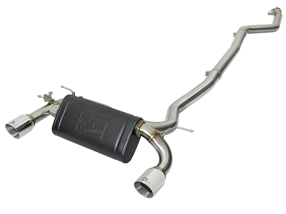 62 lbs. 49X23X13 MACH Force-Xp Stainless Steel Cat-Back Exhaust System w/Polished Tips BMW 340i F30 /440i F32/33 16-20 L6-3.0L t B58