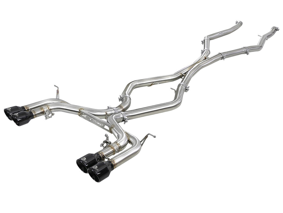MACH Force-XP 3-1/2 IN 304 Stainless Steel Cat-Back Exhaust w/ Black Tip BMW X5 M (F85) / X6 M (F86) 15-19 V8-4.4L (tt) S63