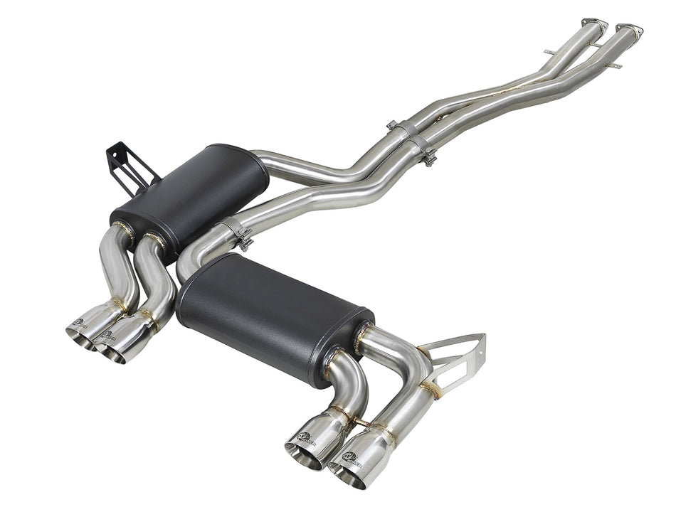 105 lbs. 49X23X13 MACH Force-XP 2-1/2 IN 304 Stainless Steel Cat-Back Exhaust w/ Polished Tips BMW M3 E46 01-06 L6-3.2L S54