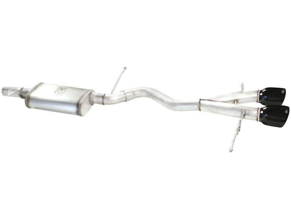 MACH Force-Xp 2-1/2 in 304 Stainless Steel Cat-Back Exhaust w/Black Tip Volkswagen R32 2008 V6-3.2L MKV
