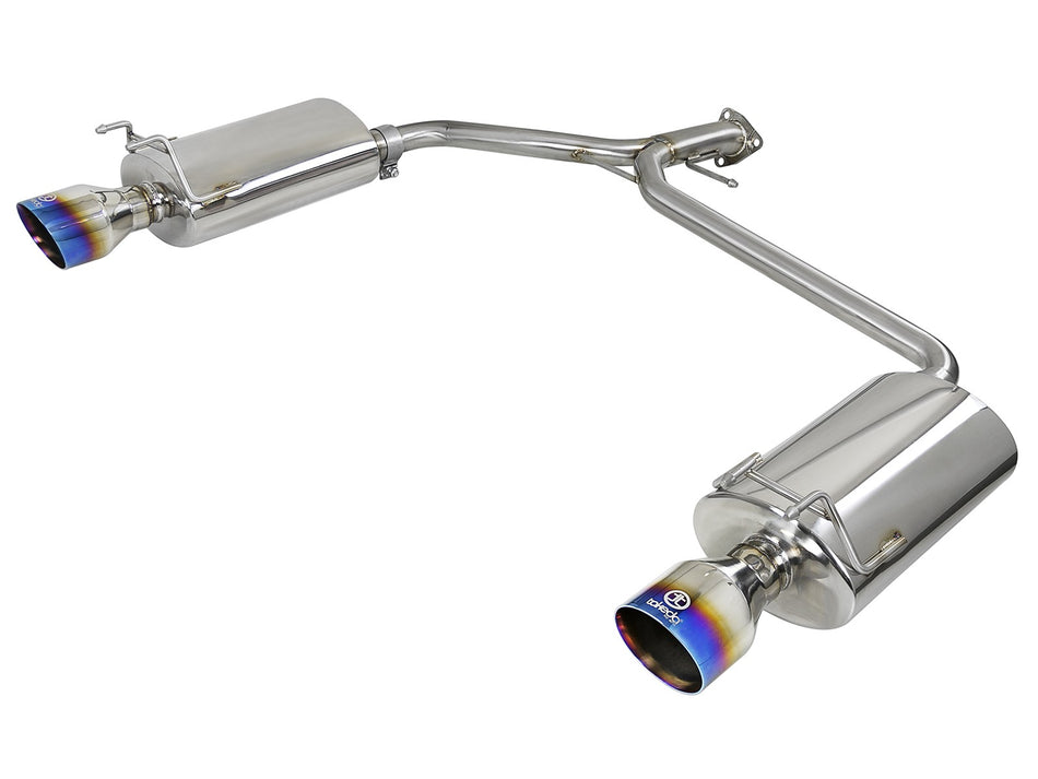 Takeda 2-1/4 IN to 1-3/4 IN 304 Stainless Steel Axle-Back Exhaust w/ Black Tips Honda Accord Sport Sedan 13-17 L4-2.4L