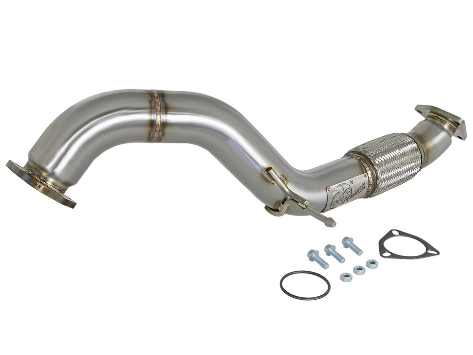 Takeda 3 IN 304 Stainless Steel Mid-Pipe Honda Civic Type R 17-20 L4-2.0L