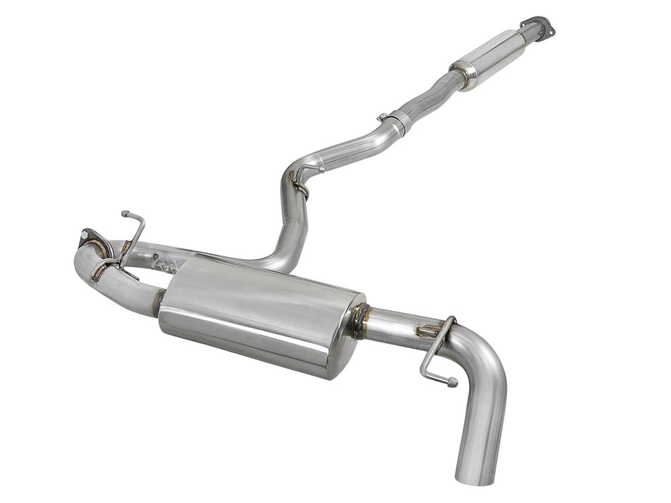 Takeda 2-1/2 IN 304 Stainless Steel Cat-Back Exhaust System Subaru Crosstrek 18-19 H4-2.0L