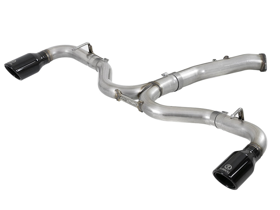 Takeda 3 IN to 2-1/2 IN 304 Stainless Steel Axle-Back Exhaust w/ Black Tip Hyundai Elantra GT 18-20 L4-1.6L