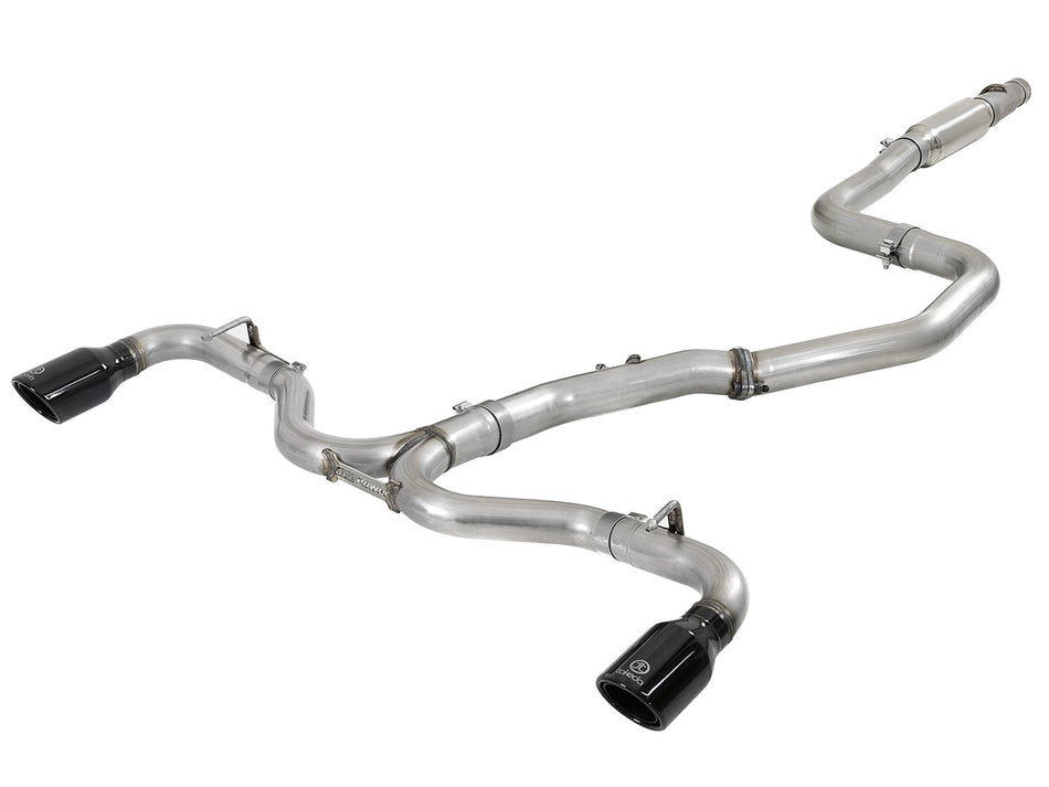 46 lbs. 60X19X14 Takeda 3 IN to 2-1/2 IN 304 Stainless Steel Cat-Back Exhaust System w/ Black Tip Hyundai Elantra GT 18-20 L4-1.6L t