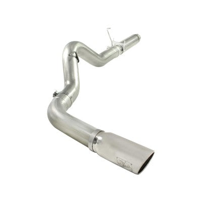 Large Bore-HD 5 IN 409 Stainless Steel DPF-Back Exhaust System w/Polished Tip Dodge Diesel Trucks 07.5-12 L6-6.7L