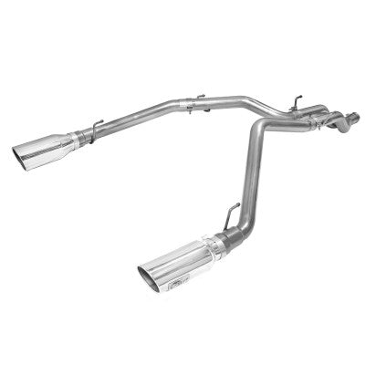 Large Bore-HD 3 IN 409 Stainless Steel DPF-Back Exhaust System w/Polished Tip Dodge RAM 1500 EcoDiesel 14-19 V6-3.0L