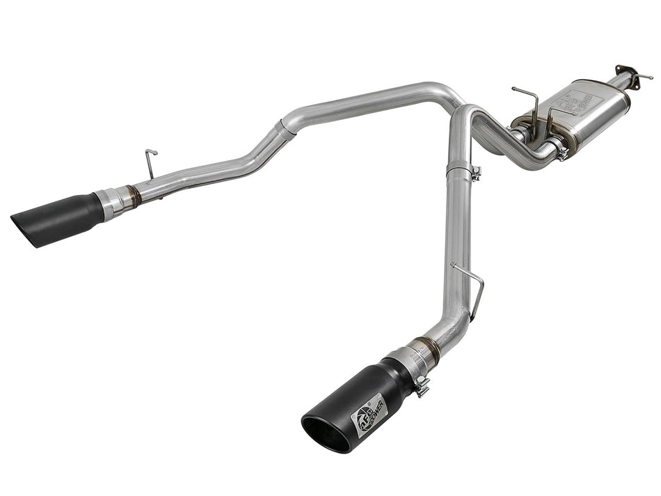 74 lbs. 49X23X13 MACH Force-Xp 3 IN Stainless Steel Cat-Back Exhaust System w/ Dual Black Tips Dodge RAM 1500 DT 19-20 V8-5.7L HEMI