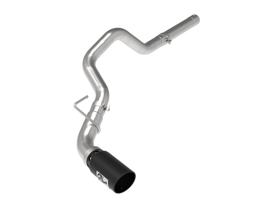 Large Bore-HD 4 IN 409 Stainless Steel DPF-Back Exhaust System w/Black Tip Dodge RAM 1500 EcoDiesel 14-19 V6-3.0L