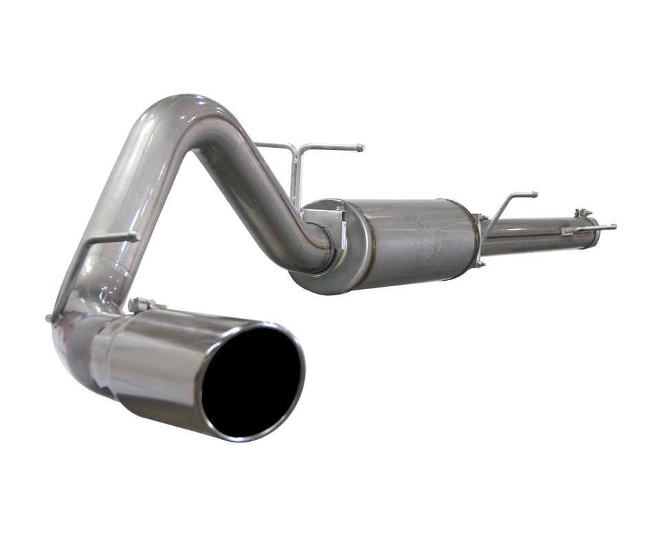Large Bore-HD 4 IN 409 Stainless Steel Cat-Back Exhaust System w/ Polished Tip Ford Excursion 03-05 V8-6.0L