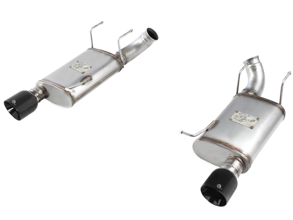 MACH Force-Xp 3 IN 409 Stainless Steel Axle-Back Exhaust System w Black Tip Ford Mustang GT 11-14 V8-5.0L