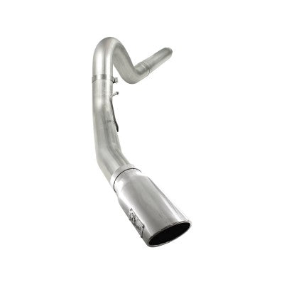 Large Bore-HD 5 IN 409 Stainless Steel DPF-Back Exhaust System w/Polished Tip Ford Diesel Trucks 08-10 V8-6.4L