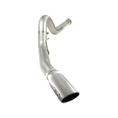 Large Bore-HD 5 IN 409 Stainless Steel DPF-Back Exhaust System w/Polished Tip Ford Diesel Trucks 11-14 V8-6.7L