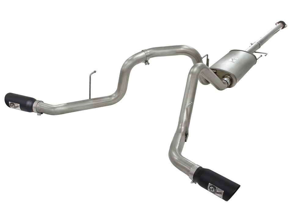 73 lbs. 49X24X13 MACH Force-Xp 3 IN 409 Stainless Steel Cat-Back Exhaust System w/Black Tip Ford F-150 11-14 V6-3.5L tt