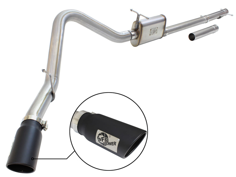MACH Force-Xp 3 IN to 3-1/2 IN 409 Stainless Steel Cat-Back Exhaust w/ Black Tip Ford Super Duty 99-04 V8-5.4L /V10-6.8L