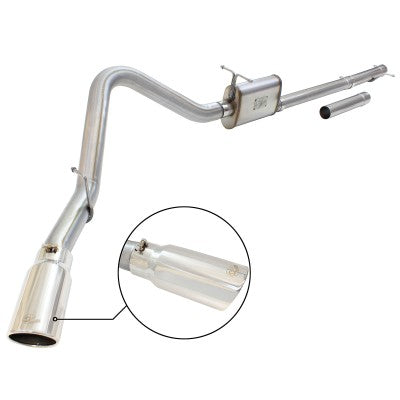 MACH Force-Xp 3 IN to 3-1/2 IN 409 Stainless Steel Cat-Back Exhaust w/Polish Tip Ford Super Duty 99-04 V8-5.4L /V10-6.8L