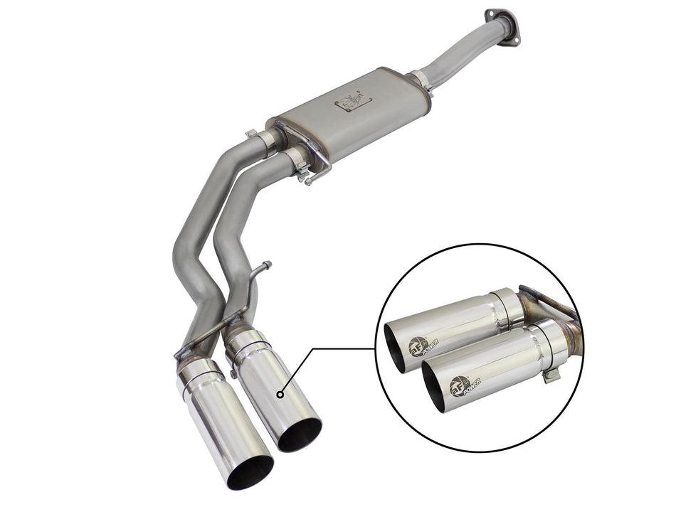 48 lbs. 49X23X13 Rebel Series 3 IN to 2-1/2 IN 409 Stainless Steel Cat-Back Exhaust w/ Polish Tip Ford F-150 15-20 V6-2.7L tt/V6-3.5L tt/V8-5.0L