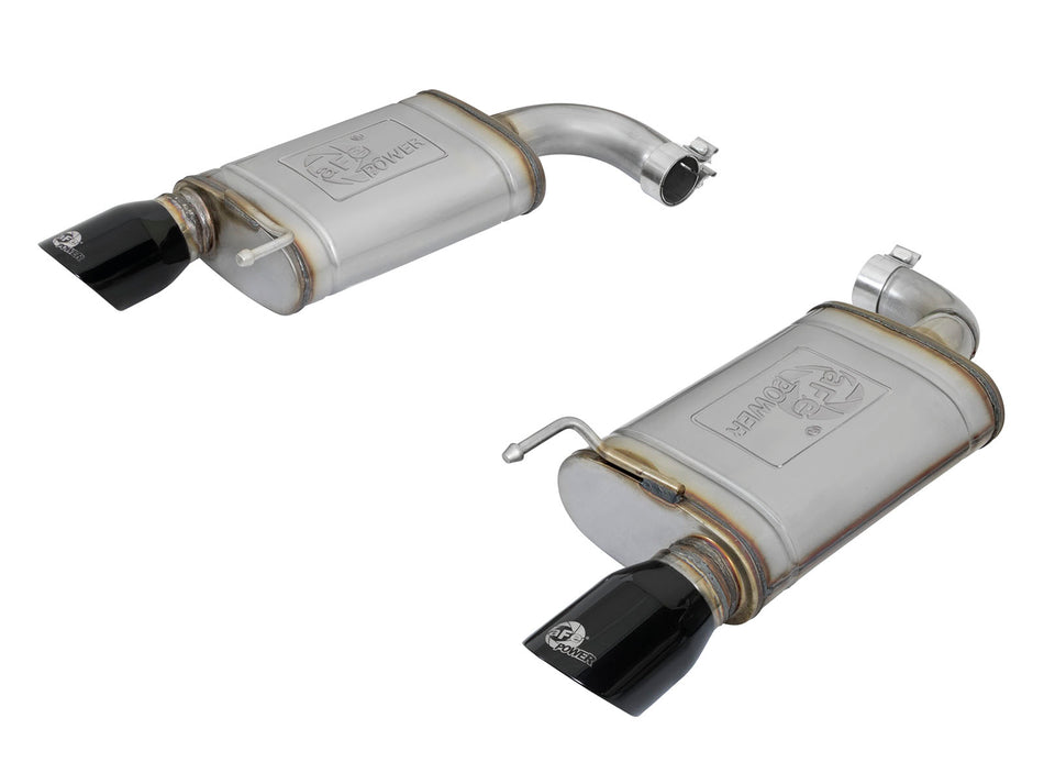 MACH Force-Xp 2-1/2in 409 Stainless Steel Axle-Back Exhaust System w/Black Tip Ford Mustang 15-20 L4-2.3L (t) / V6-3.7L