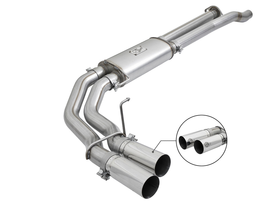 50 lbs. 49X23X13 Rebel Series 3 IN 409 Stainless Steel Cat-Back Exhaust System w/Polished Tip Ford F-150 Raptor 17-20 V6-3.5L tt