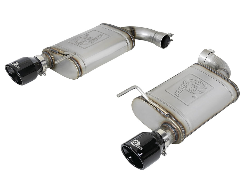 67 lbs. 49X23X13 Mach Force Xp Stainless Steel Axle Back Exhaust System w/ Black Tips Ford Mustang GT 15-17 V8-5.0L