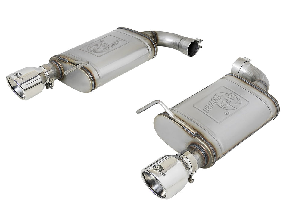 Mach Force Xp Stainless Steel Axle Back Exhaust System w/ Polished Tips Ford Mustang GT 15-17 V8-5.0L