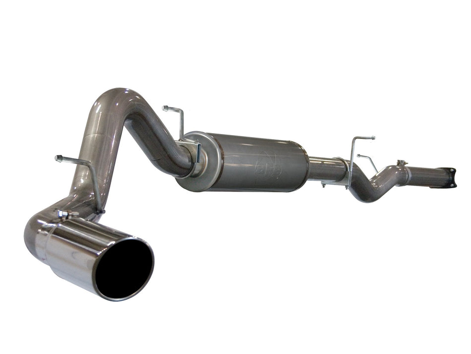 Large Bore-HD 4 IN 409 Stainless Steel Cat-Back Exhaust System w/ Polished Tip GM Diesel Trucks 01-05 V8-6.6L (td) LB7/LLY