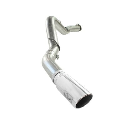 Large Bore-HD 5 IN 409 Stainless Steel DPF-Back Exhaust System w/Polished Tip GM Diesel Trucks 07.5-10 V8-6.6L (td) LMM