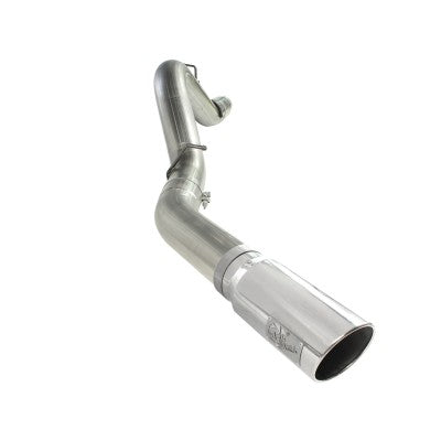 Large Bore-HD 5 IN 409 Stainless Steel DPF-Back Exhaust System w/Polished Tip GM Diesel Trucks 11-16 V8-6.6L (td) LML