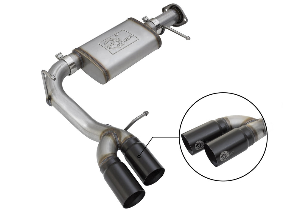 Rebel Series 3 IN 409 Stainless Steel Cat-Back Exhaust System w/Black Tip GM Colorado/Canyon 15-20 L4-2.5L / 15-16 V6-3.6L