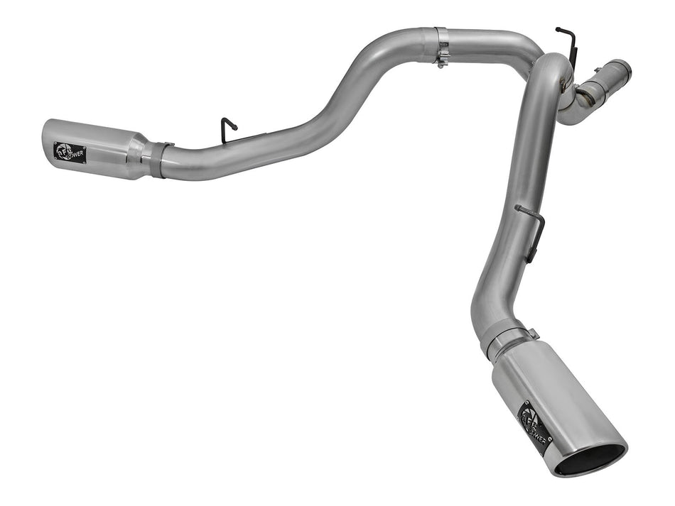 Large Bore-HD 4 IN 409 Stainless Steel DPF-Back Exhaust System w/Polished Tip GM Diesel Trucks 2016 V8-6.6L (td) LML