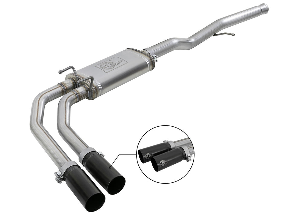 50 lbs. 49X23X13 Rebel Series 3 IN to 2-1/2 IN 409 Stainless Steel Cat-Back Exhaust w/ Black Tip GM Silverado/Sierra 1500 09-18 / Silverado LD/Sierra Limited 2019 V6-4.3/V8-4.8/5.3L