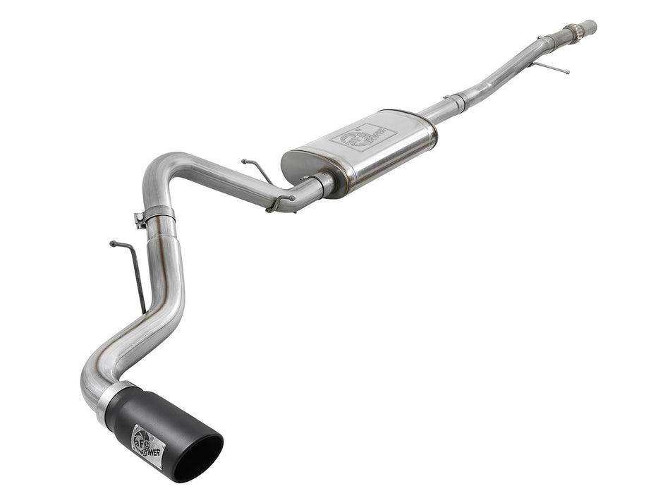 67 lbs. 47X24X12 Apollo GT Series 3 IN 409 Stainless Steel Cat-Back Exhaust System w/ Black Tip GM Silverado/Sierra 1500 19-20 V6-4.3L/V8-5.3L