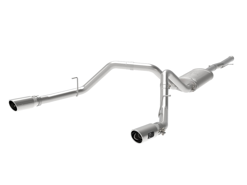 114 lbs. 60X14X14 Apollo GT Series 3 IN 409 Stainless Steel Cat-Back Exhaust System w/ Polish Tip GM Silverado/Sierra 1500 09-18 V6-4.3/V8-4.8/5.3L