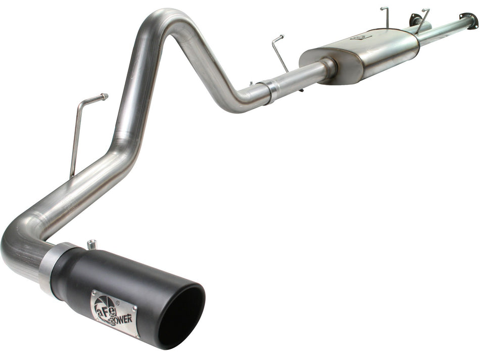 63.8 lbs. 59X18X13 MACH Force-Xp 3 IN 409 Stainless Steel Cat-Back Exhaust System w/Black Tip Toyota Tundra 07-09 V8-5.7L