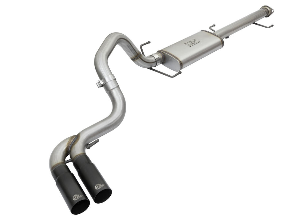 Rebel Series 3 IN Cat-Back Exhaust System w/ Mid-Side Exit Black Tips Toyota FJ Cruiser 07-18 V6-4.0L