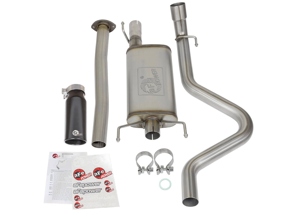 MACH Force-Xp 2-1/2in 409 Stainless Steel Cat-Back Exhaust System w/Black Tip Toyota Tacoma 05-12 L4-2.7L
