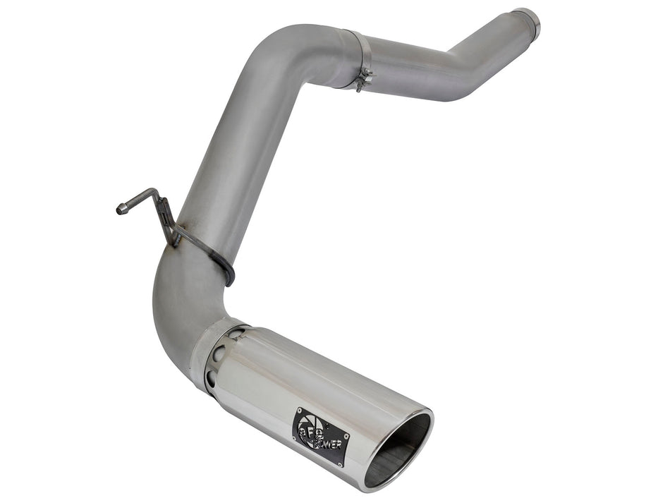 Large Bore-HD 5 IN DPF-Back Stainless Steel Exhaust System w/Polished Tip Nissan Titan XD 16-19 V8-5.0L