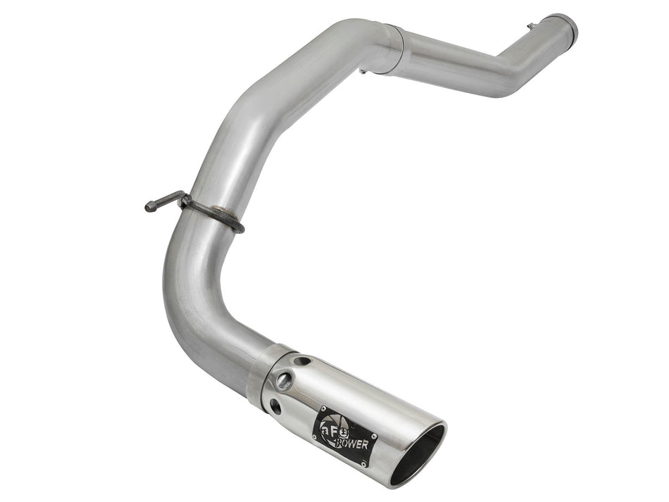 Large Bore-HD 4 IN DPF-Back Stainless Steel Exhaust System w/Polished Tip Nissan Titan XD 16-19 V8-5.0L