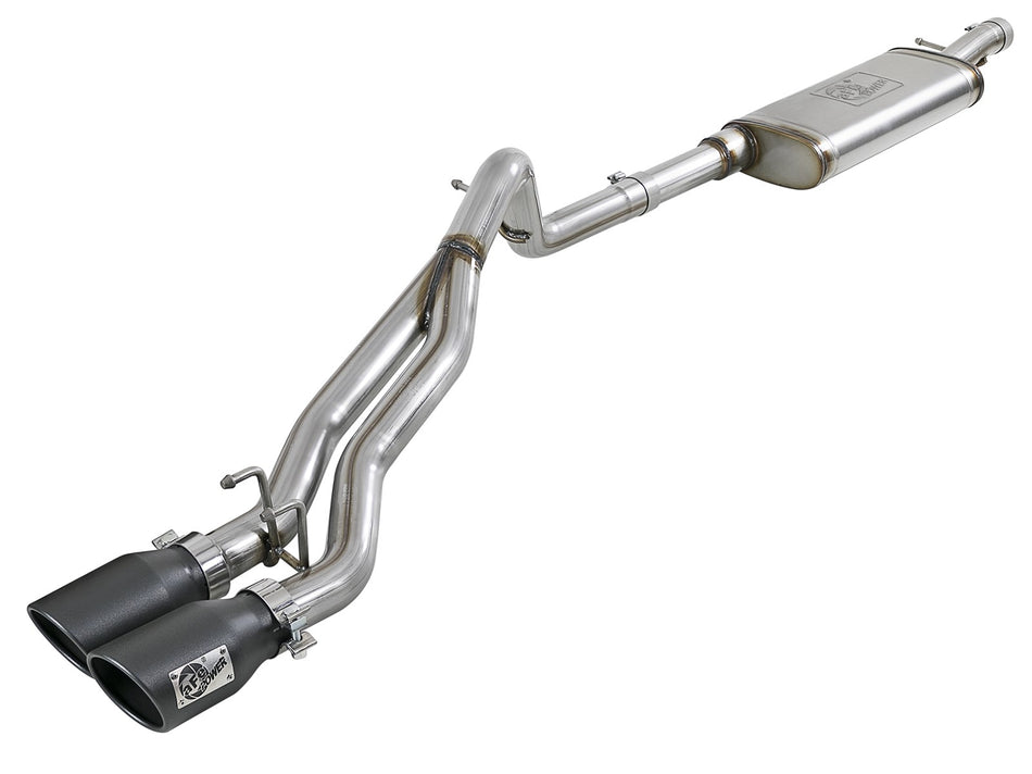 52 lbs. 60X19X14 Rebel Series 2-1/2 IN 409 Stainless Steel Cat-Back Exhaust System w/Black Tip Jeep Wrangler JK 07-18 V6-3.6L/3.8L