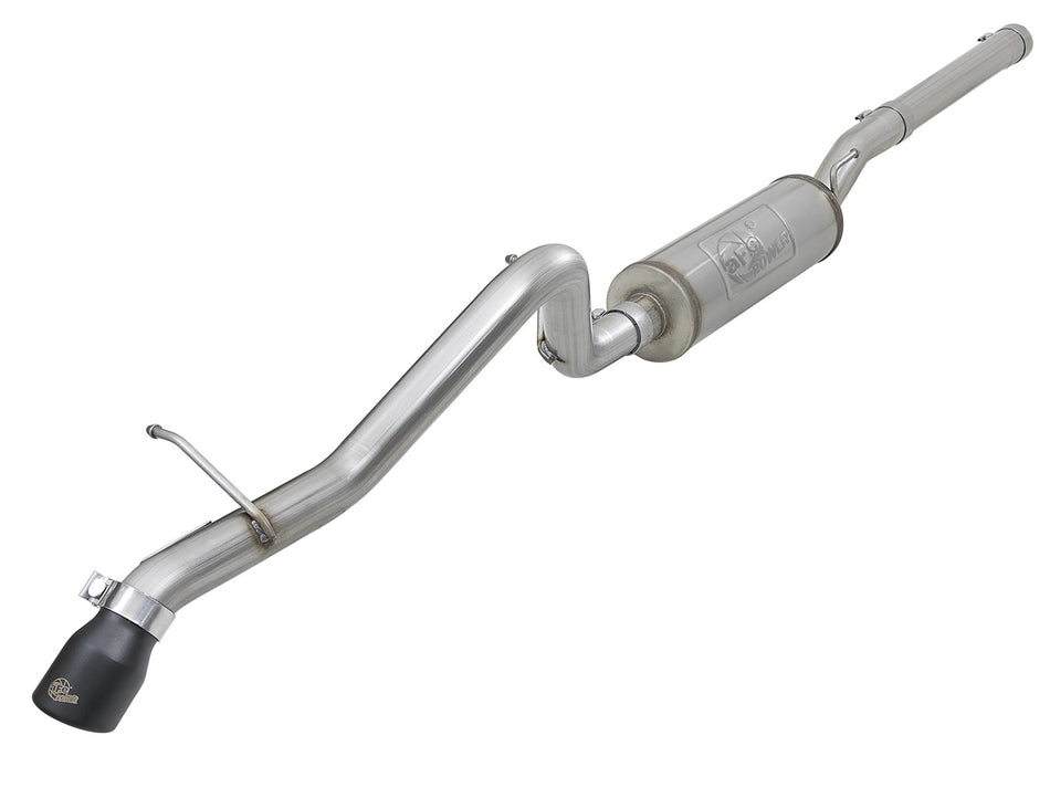 MACH Force-Xp 2-1/2 IN 409 Stainless Steel Cat-Back Hi-Tuck Exhaust w/ Black Tip Jeep Wrangler (JK) 07-18 V6-3.6L/3.8L