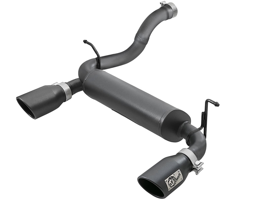 30 lbs. 49X23X13 Rebel Series 2-1/2 IN 409 Stainless Steel Axle-Back Exhaust System w/ Black Tips Jeep Wrangler JL 18-20 L4-2.0L t / V6-3.6L