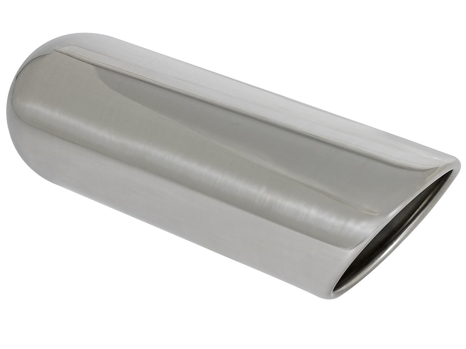 MACH Force-Xp 304 Stainless Steel Clamp-on Exhaust Tip Polished 3 IN Inlet x 4 IN Outlet x 12 IN L