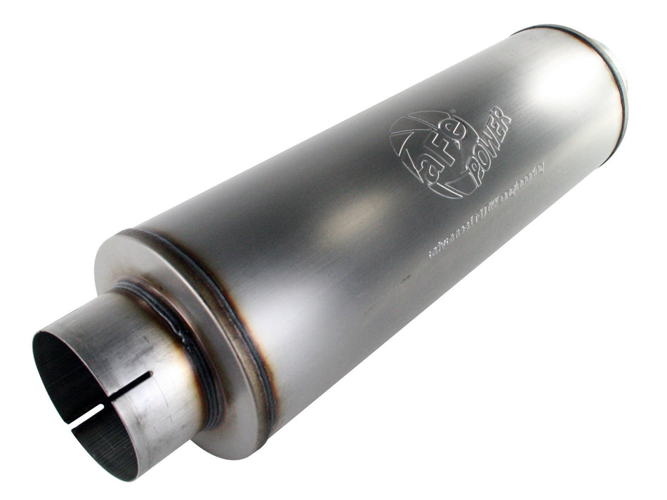 21 lbs. 32X8X6 MACH Force-Xp 409 Stainless Steel Muffler 5in ID Inlet and Outlet 30in Length 8in Diameter